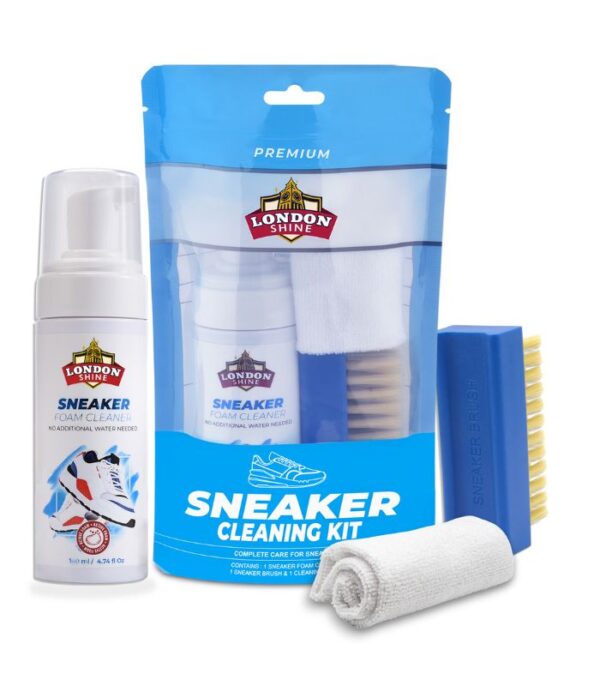 Sneaker Cleaning Kit – 140ml Foam Cleaner with Brush & Cloth