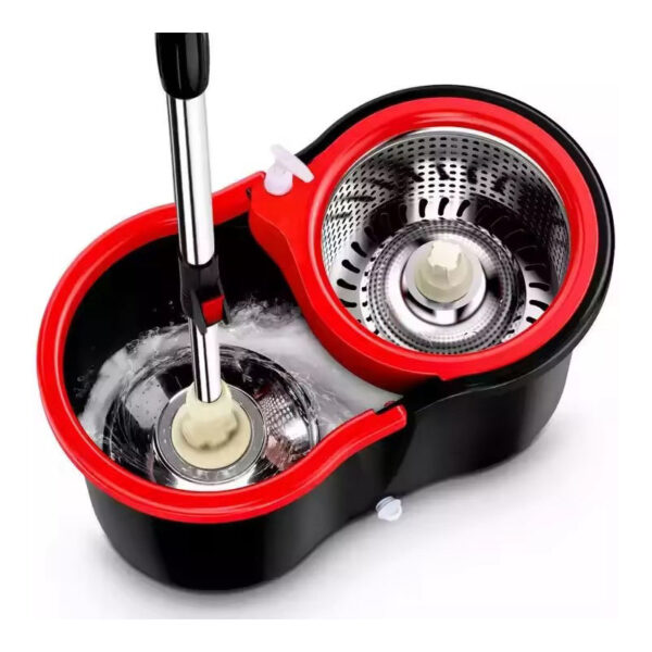 360 Spin Stainless Mop Rod Rotating Magic Mop Floor Cleaning Mop with Bucket